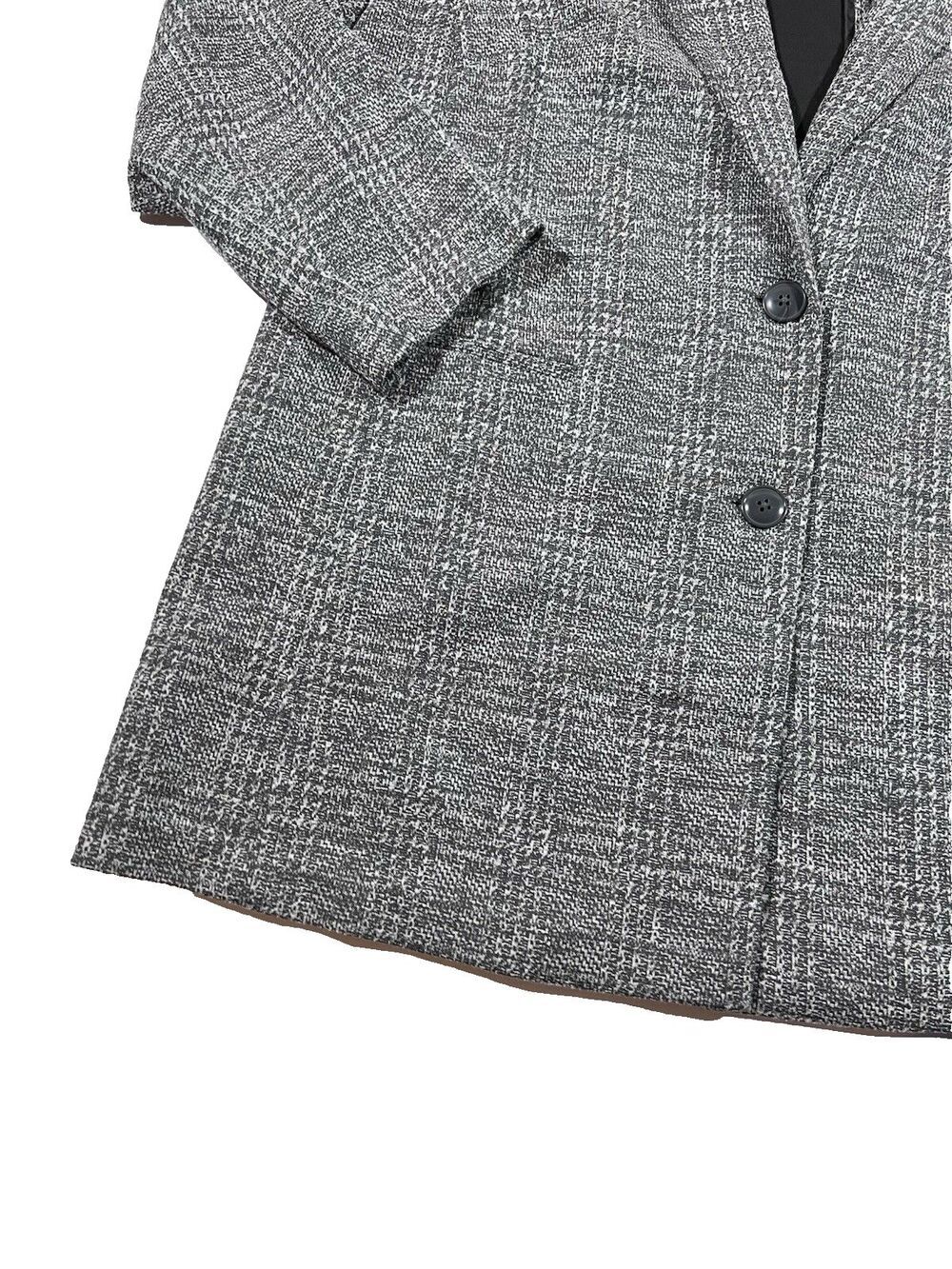 Torrid Gray Black Marled Knit Blazer Jacket Button Front Career Plus Size 3 NWT - Picture 2 of 9